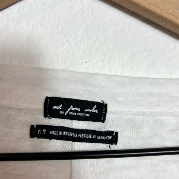 OUT FROM UNDER WHITE WOMEN SHORT SLEEVE SOFT COMFORTABLE SHIRT MEDIUM NEW - Picture 6 of 6